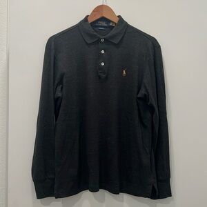 Men’s Size S Dark Gray Polo Ralph Lauren Long Sleeve Polo